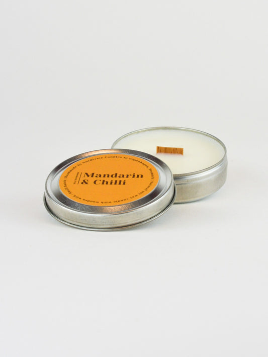 Soy Scented Candle, Mandarin & Chili M-L-XL size