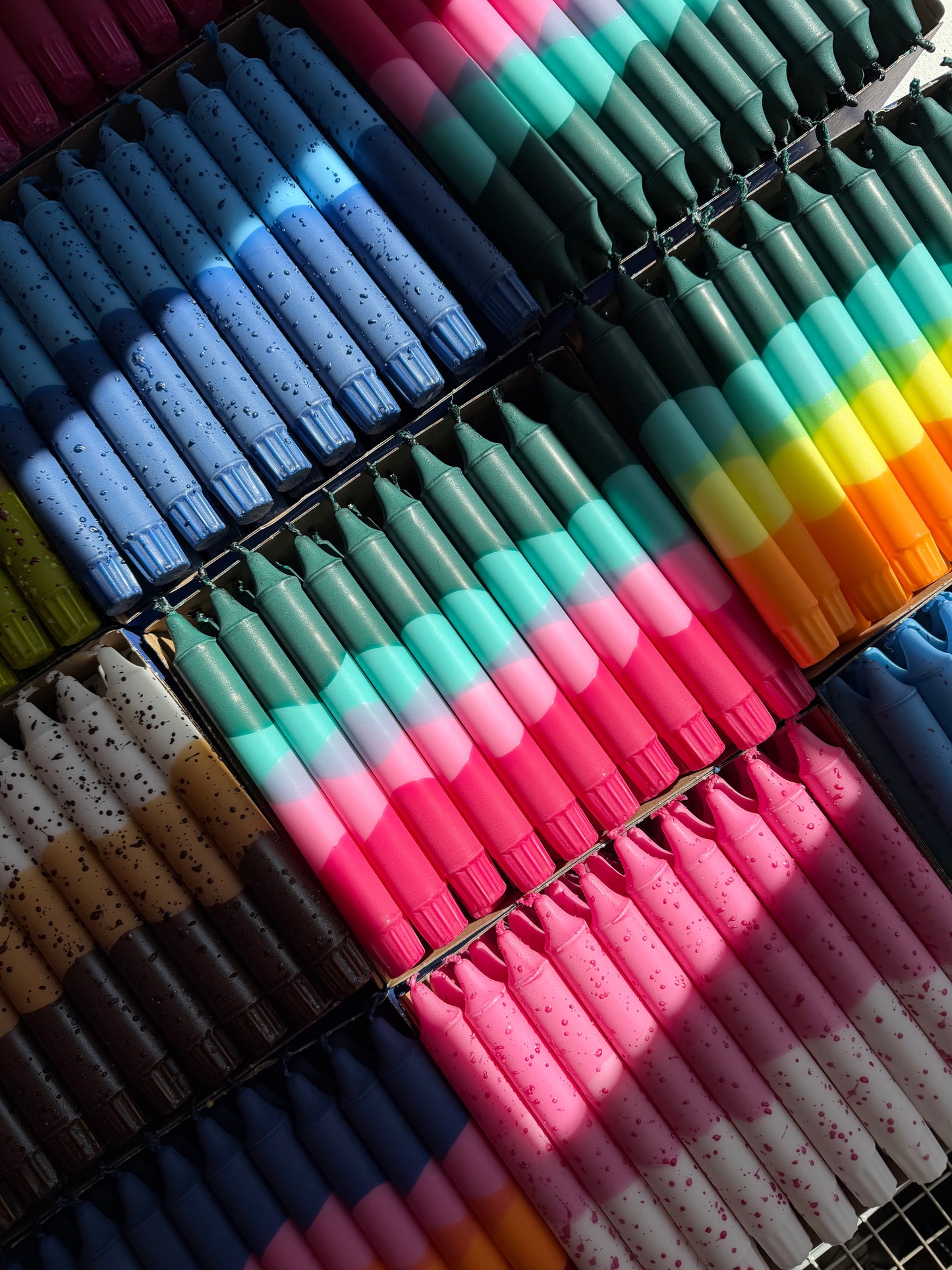 Taper Candles Multicoloured - Gin & Tonic