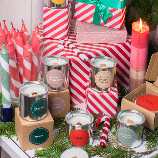 Soy Scented Candle, Coffee & Pistachio M-L-XL size
