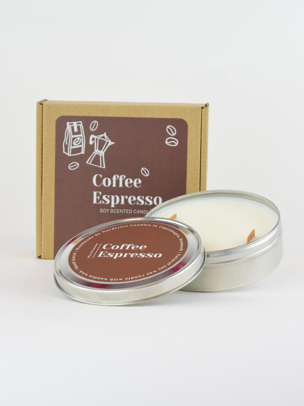 Soy Scented Candle, Espresso Coffee M-L-XL size