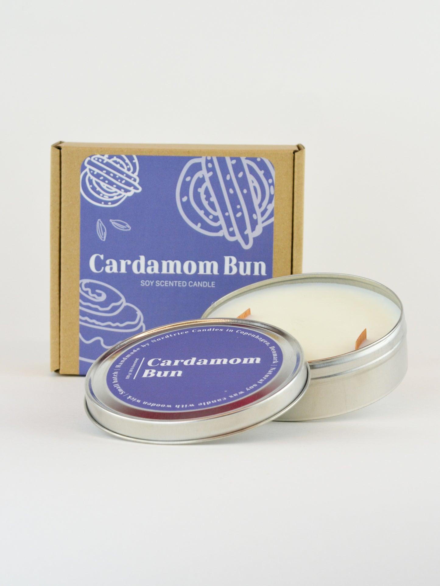 Soy Scented Candle, Cardamom bun M-L-XL size