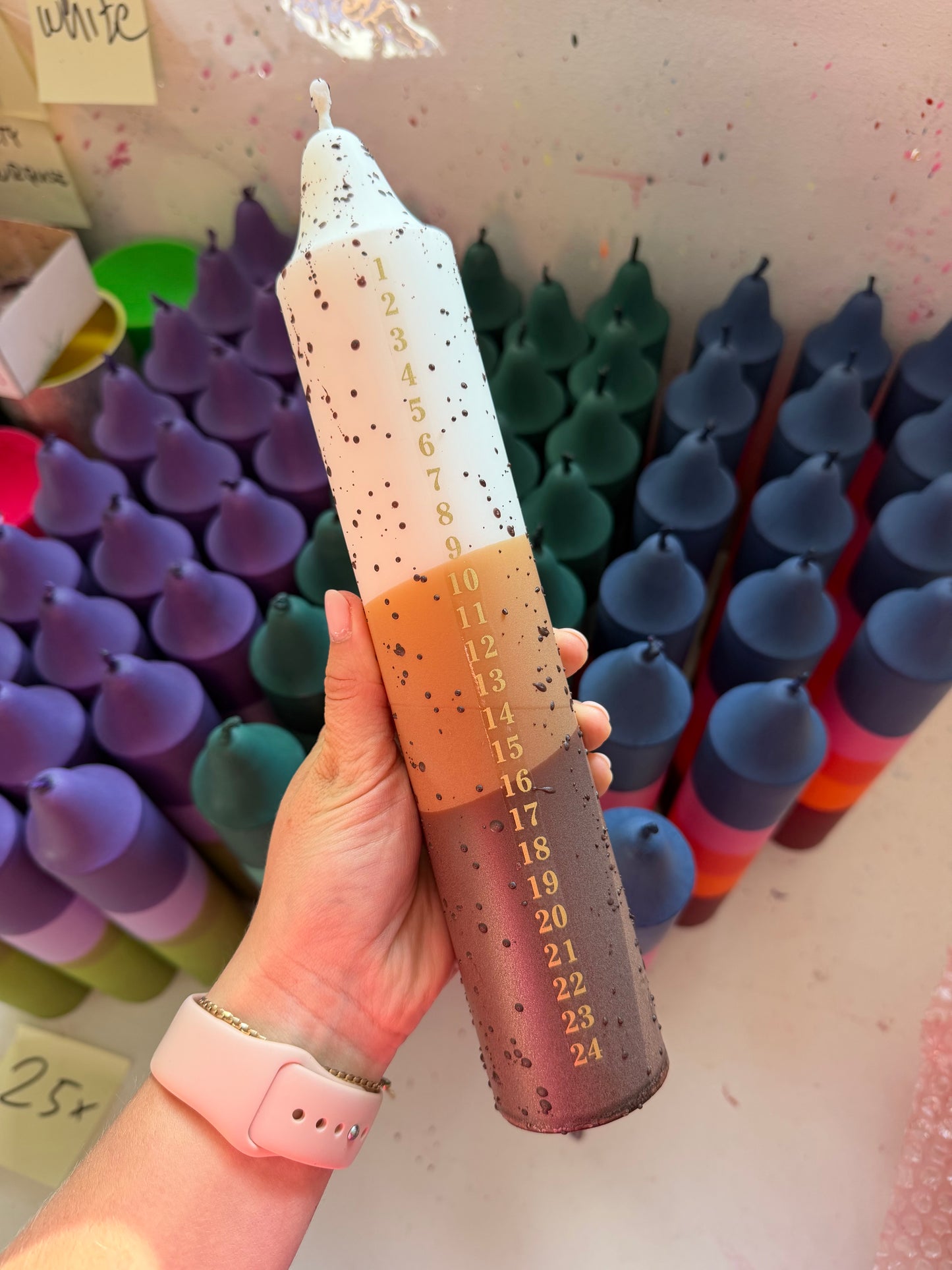 Advent Candle, Cappuccino Confetti
