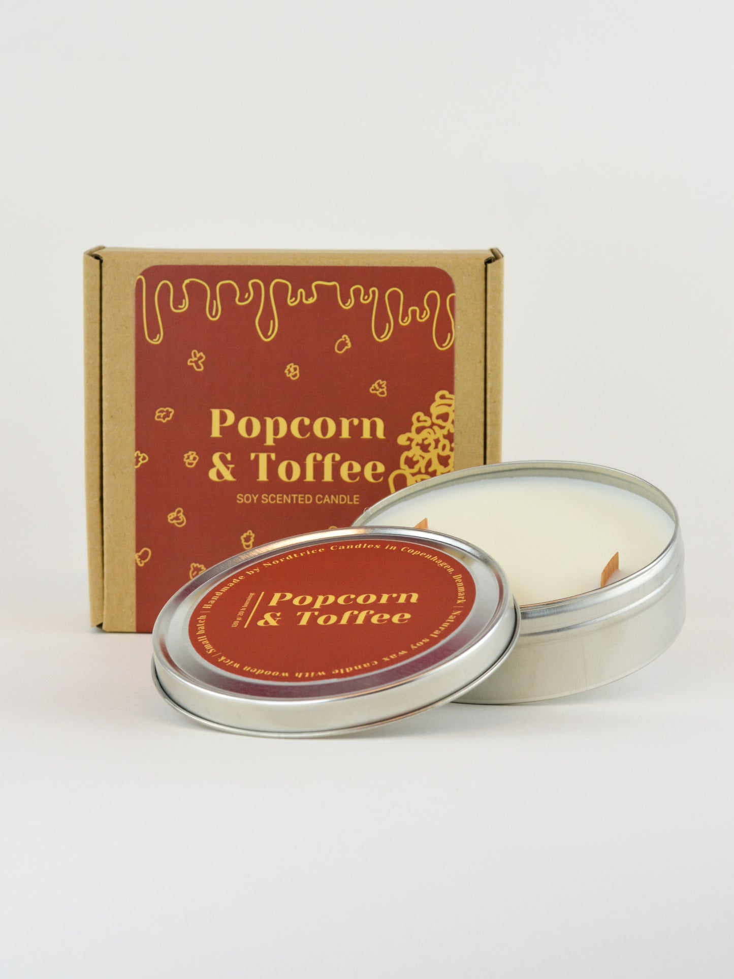 Soy Scented Candle, Popcron&Toffe M-L-XL size