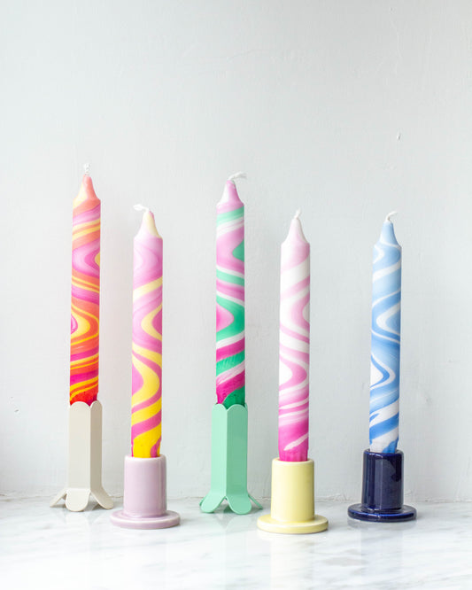 Taper Candles Box - Marble Mix