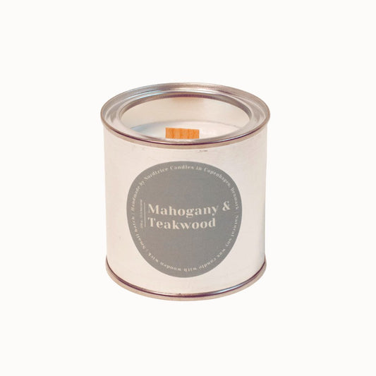 Soy Scented Candle, Mahogany & Teakwood M-L-XL size