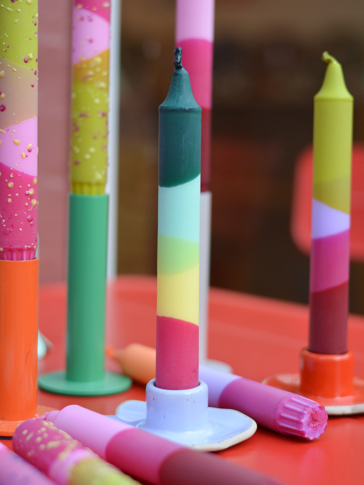 Green / Mint / Yellow / Fuchsia