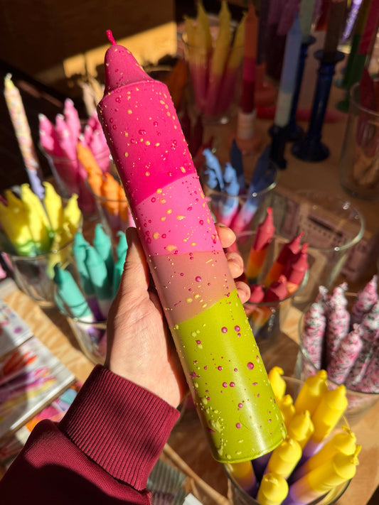 Block Candle, Tulips & Olive Garden Confetti