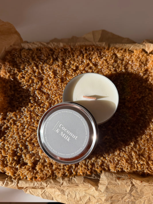 Soy Scented Candle, Coconut & Milk M-L-XL size