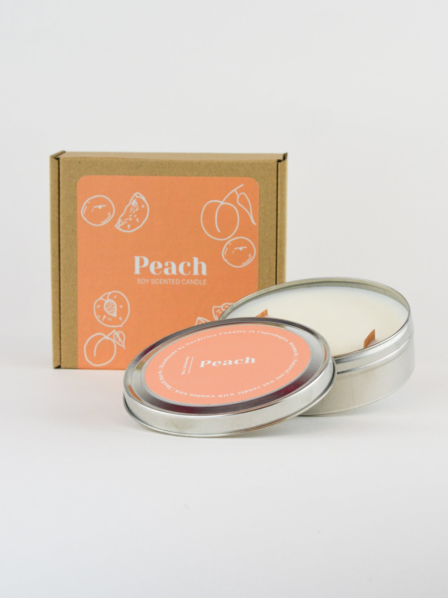 Soy Scented Candle, Peach M-L-XL size