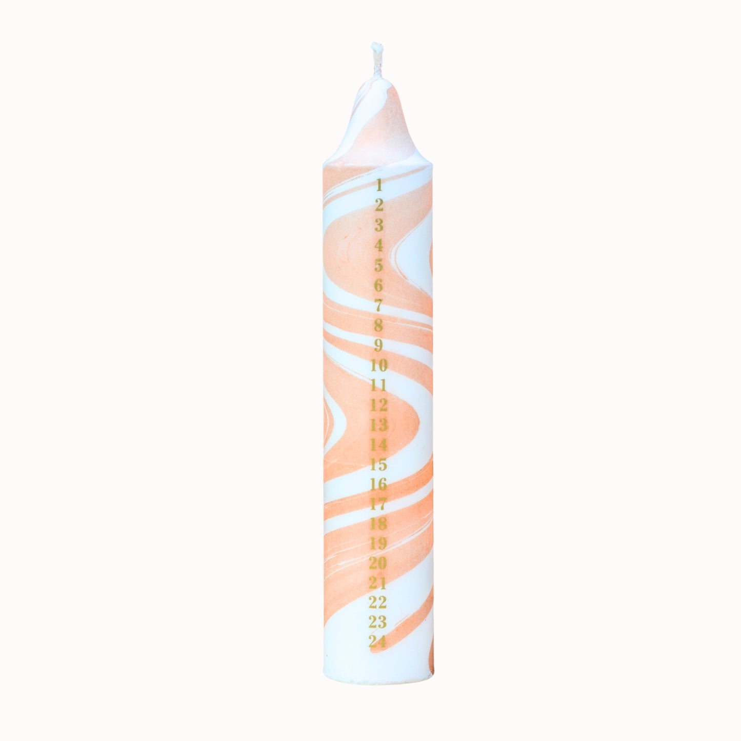 Advent Candle, Kalenderlys Marble Gold