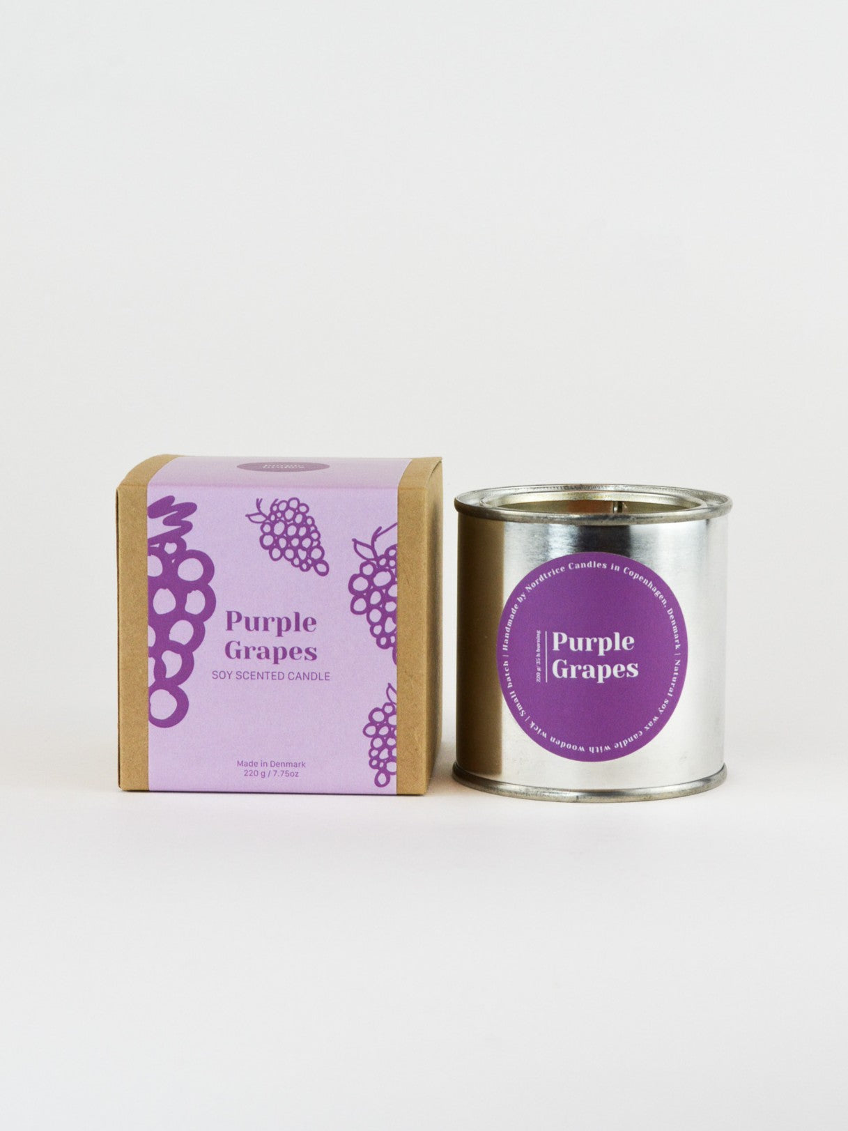 Soy Scented Candle, Purple Grapes M-L-XL size