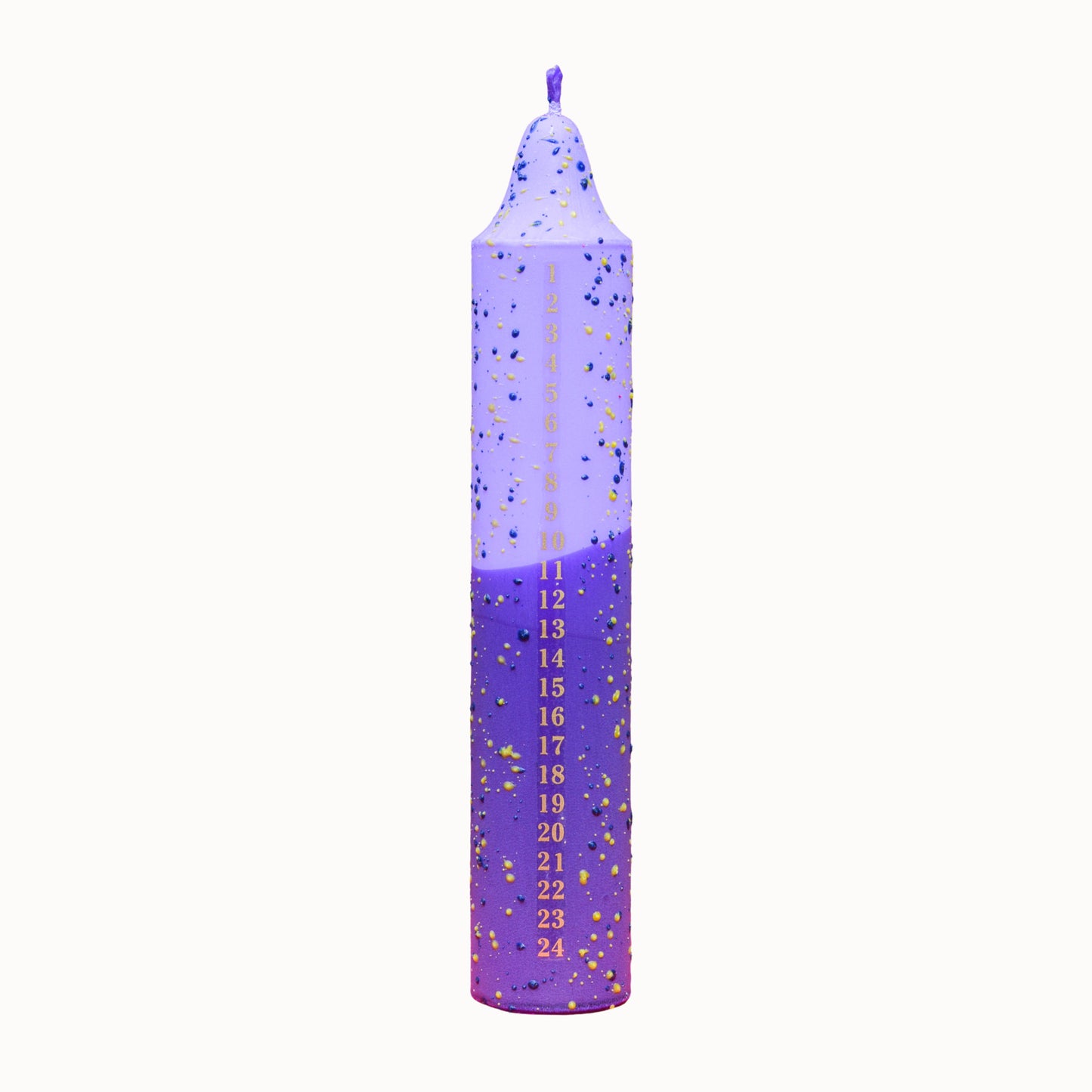 Advent Candle, Lavender Confetti