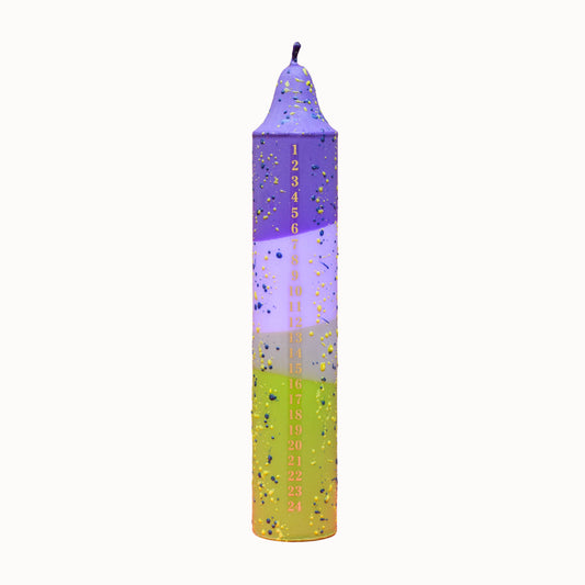 Advent Candle, Purple Tulips Confetti