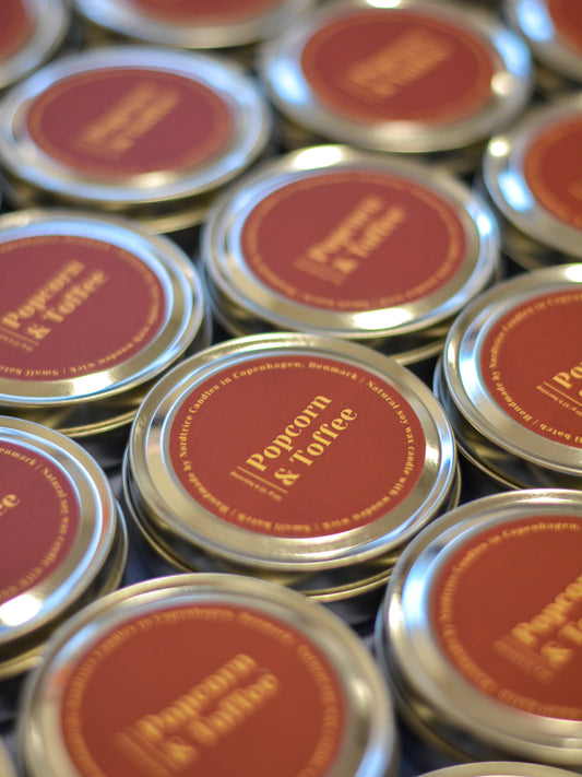 Soy Scented Candle, Popcron&Toffe M-L-XL size