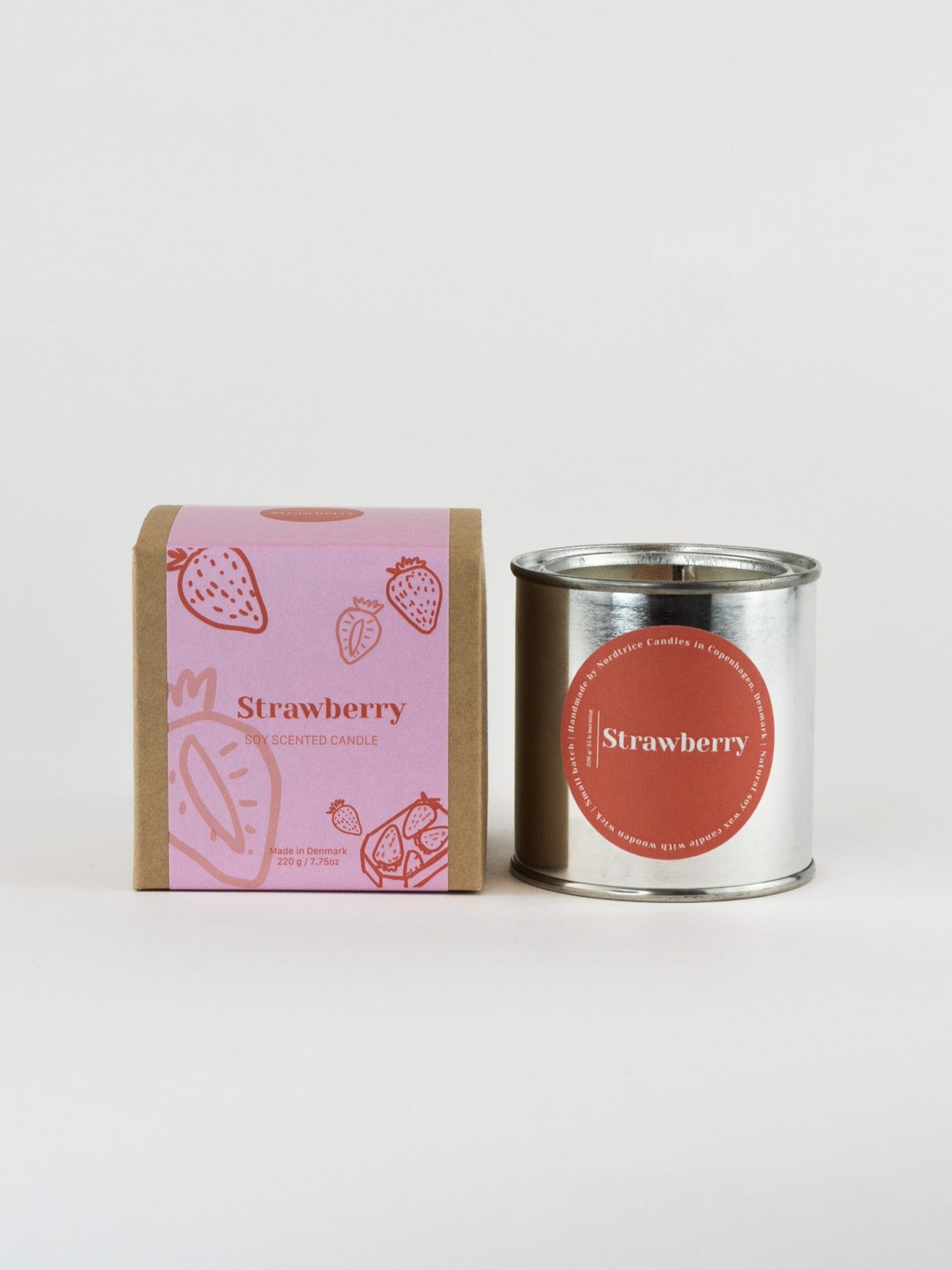 Soy Scented Candle, Strawberry M-L-XL size