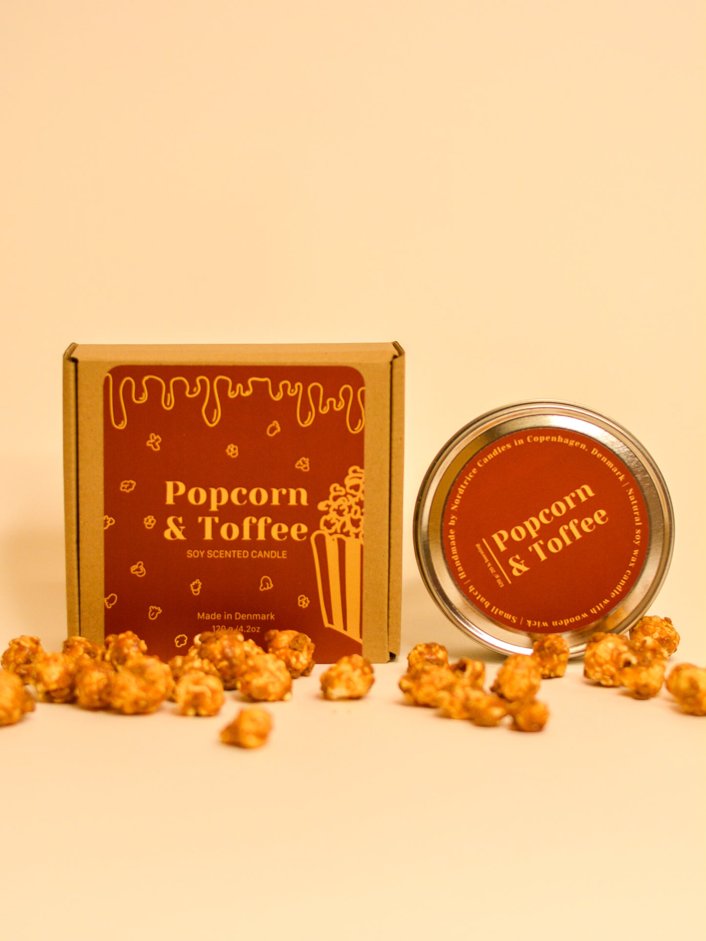 Soy Scented Candle, Popcron&Toffe M-L-XL size