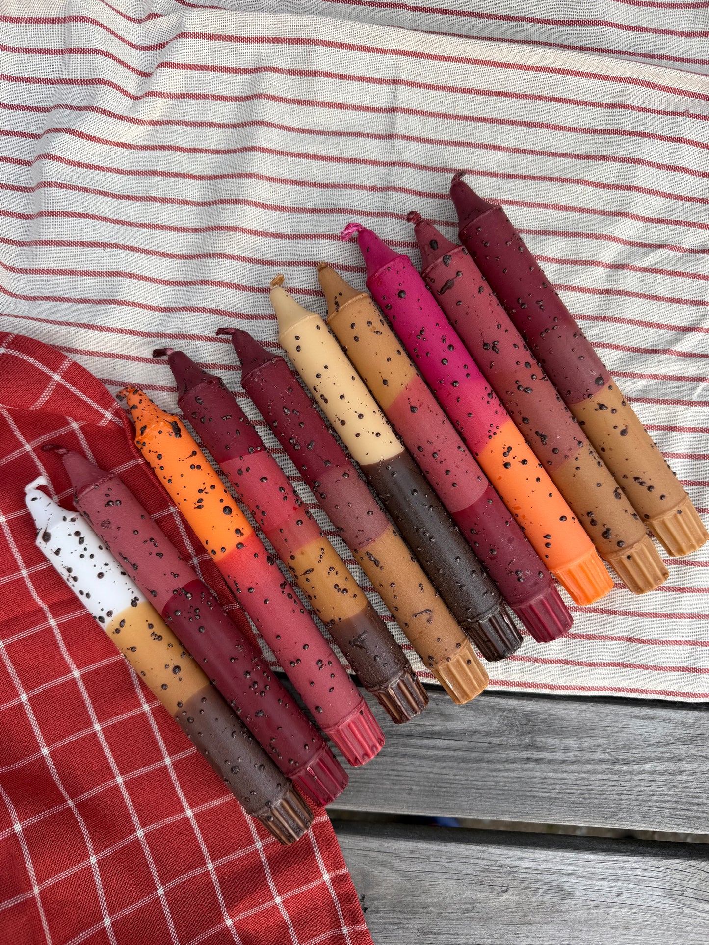 Taper candles- Autumn Colours Mix