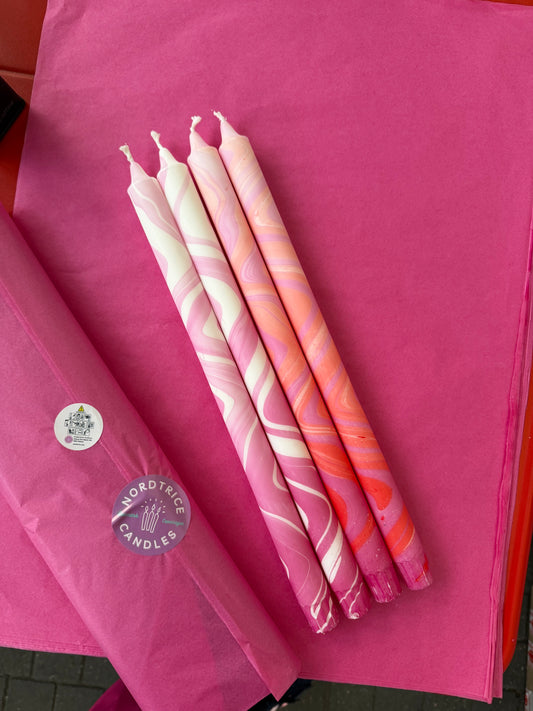 Taper Candles long marble