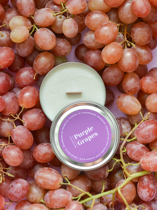 Soy Scented Candle, Purple Grapes M-L-XL size