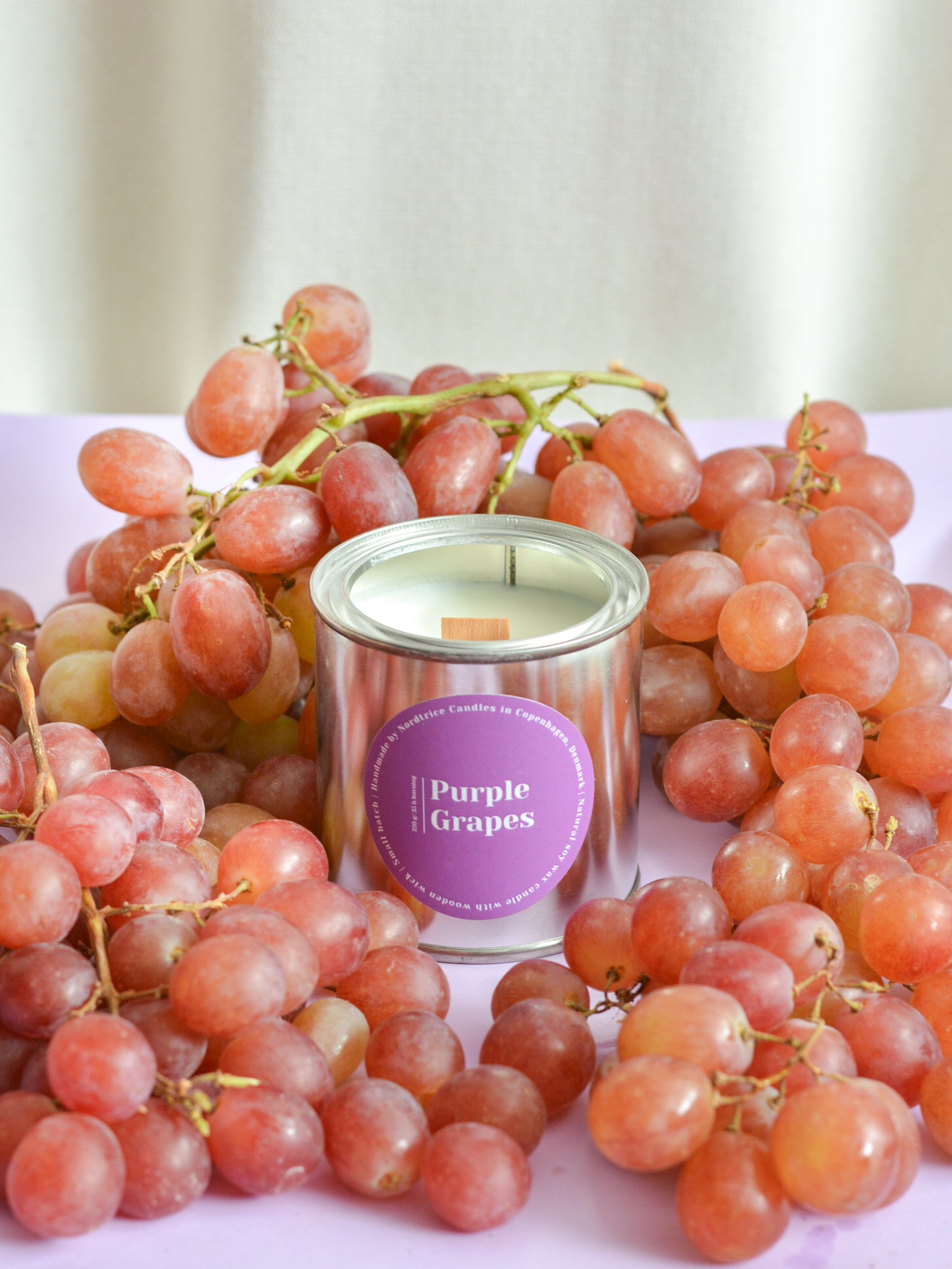 Soy Scented Candle, Purple Grapes XL size