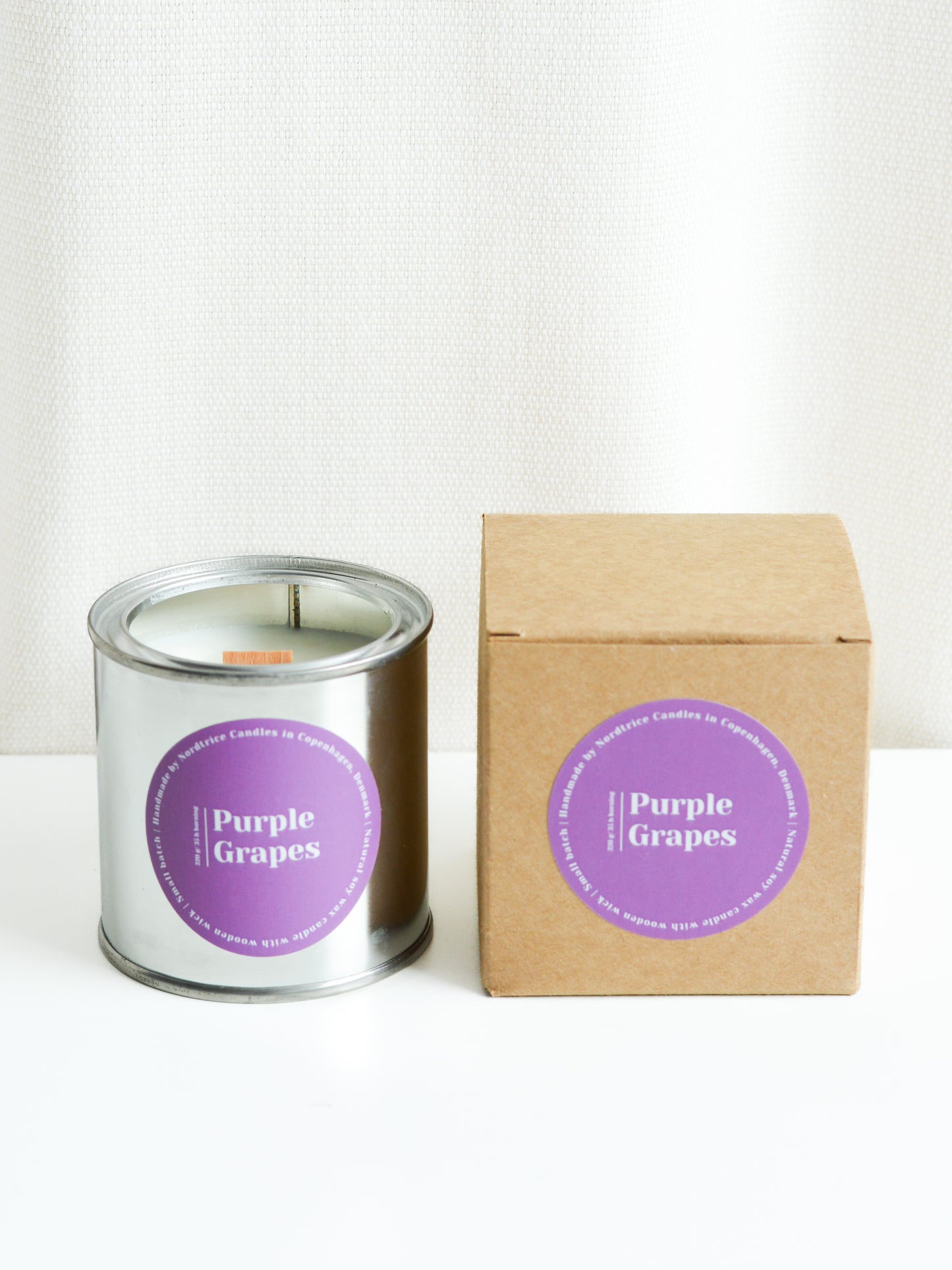 Soy Scented Candle, Purple Grapes XL size