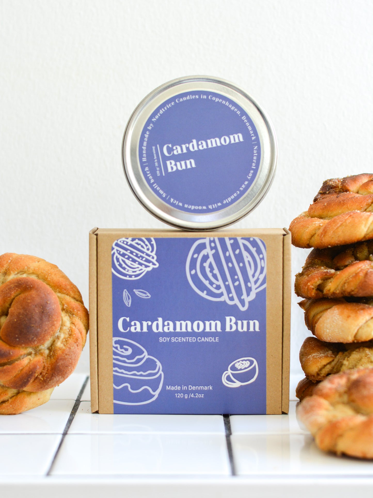Soy Scented Candle, Cardamom bun M-L-XL size