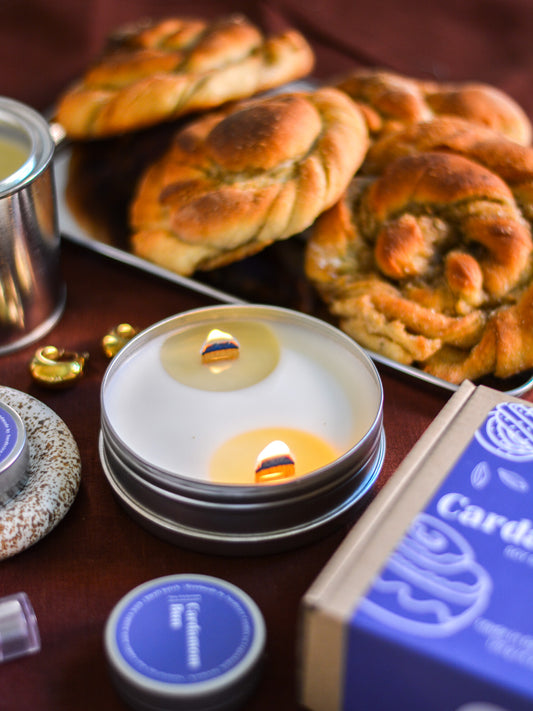 Soy Scented Candle, Cardamom bun M-L-XL size