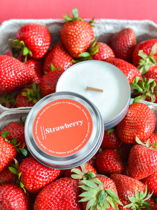 Soy Scented Candle, Strawberry M-L-XL size