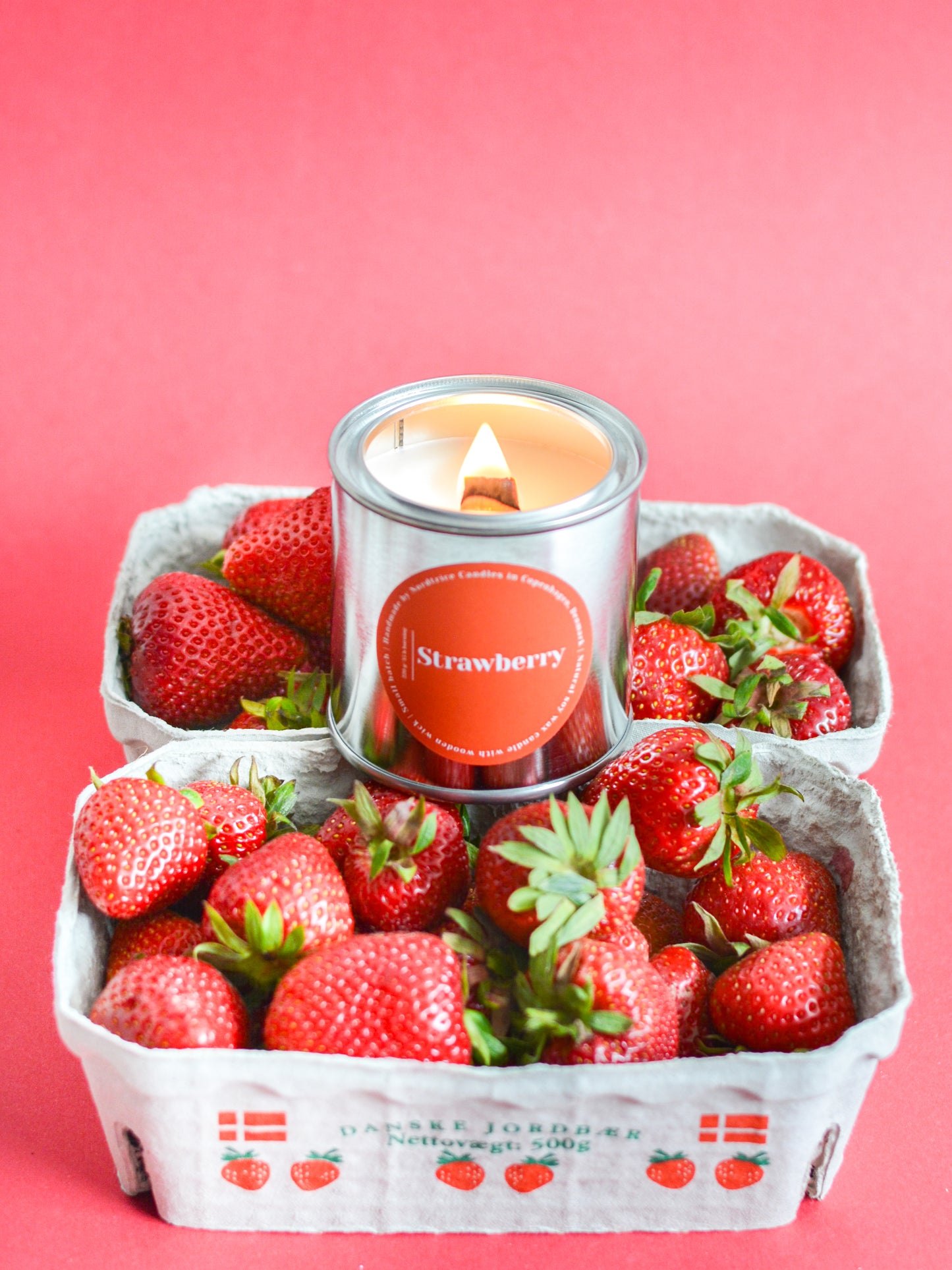 Soy Scented Candle, Strawberry XL size