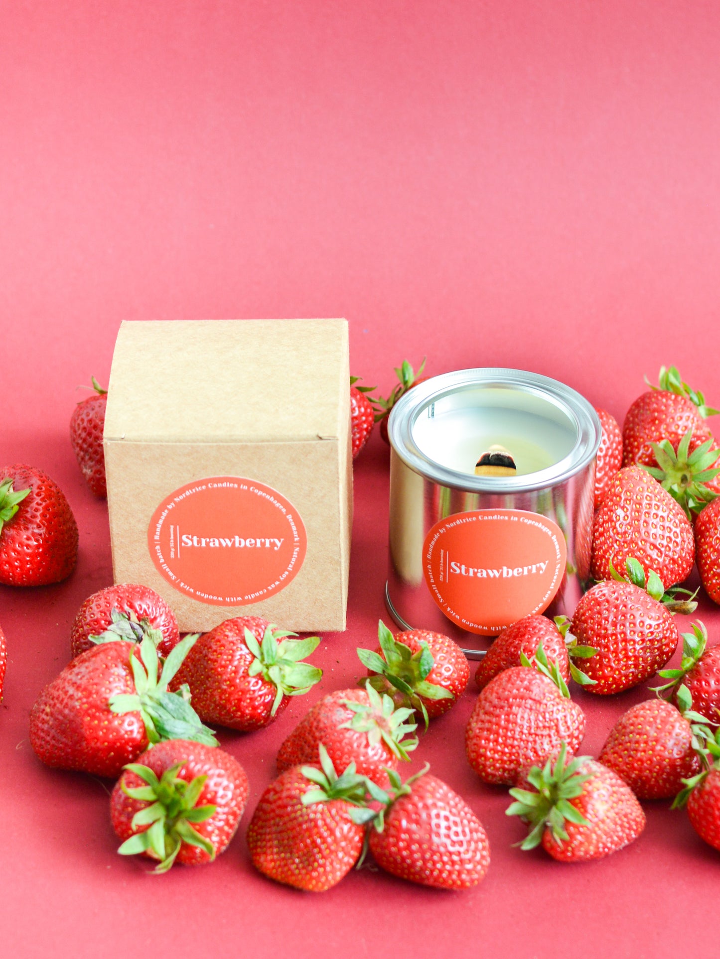 Soy Scented Candle, Strawberry XL size