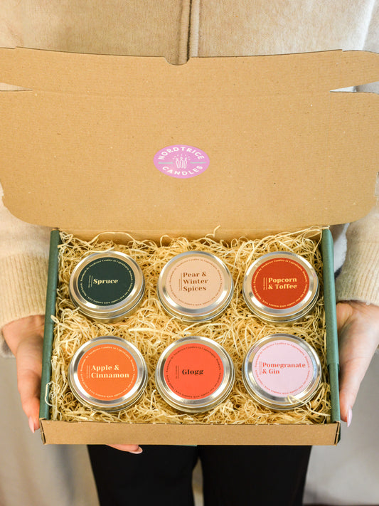 Gift Box Scented Candles Mix - Winter Edition