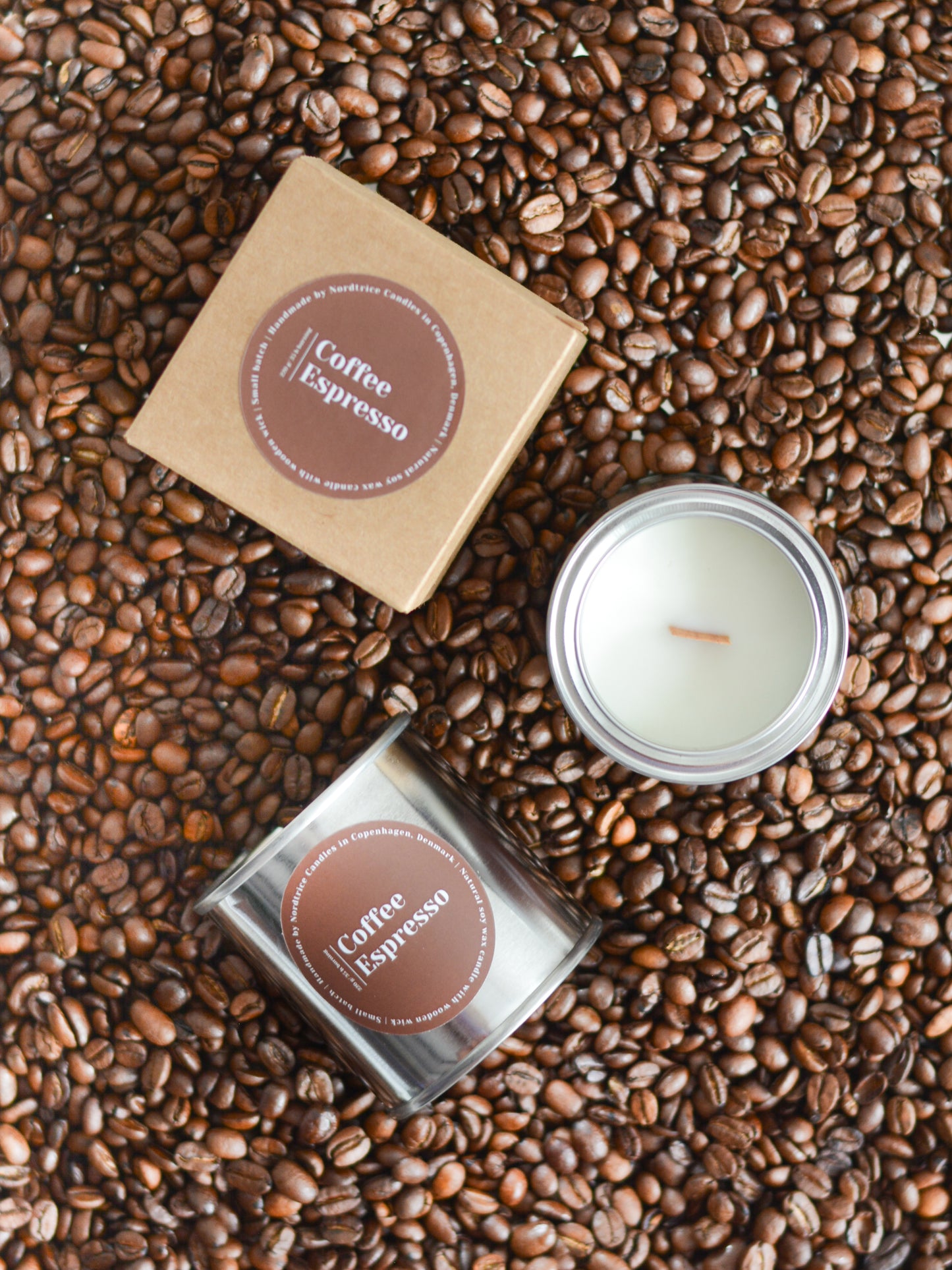 Soy Scented Candle, Espresso Coffee XL size