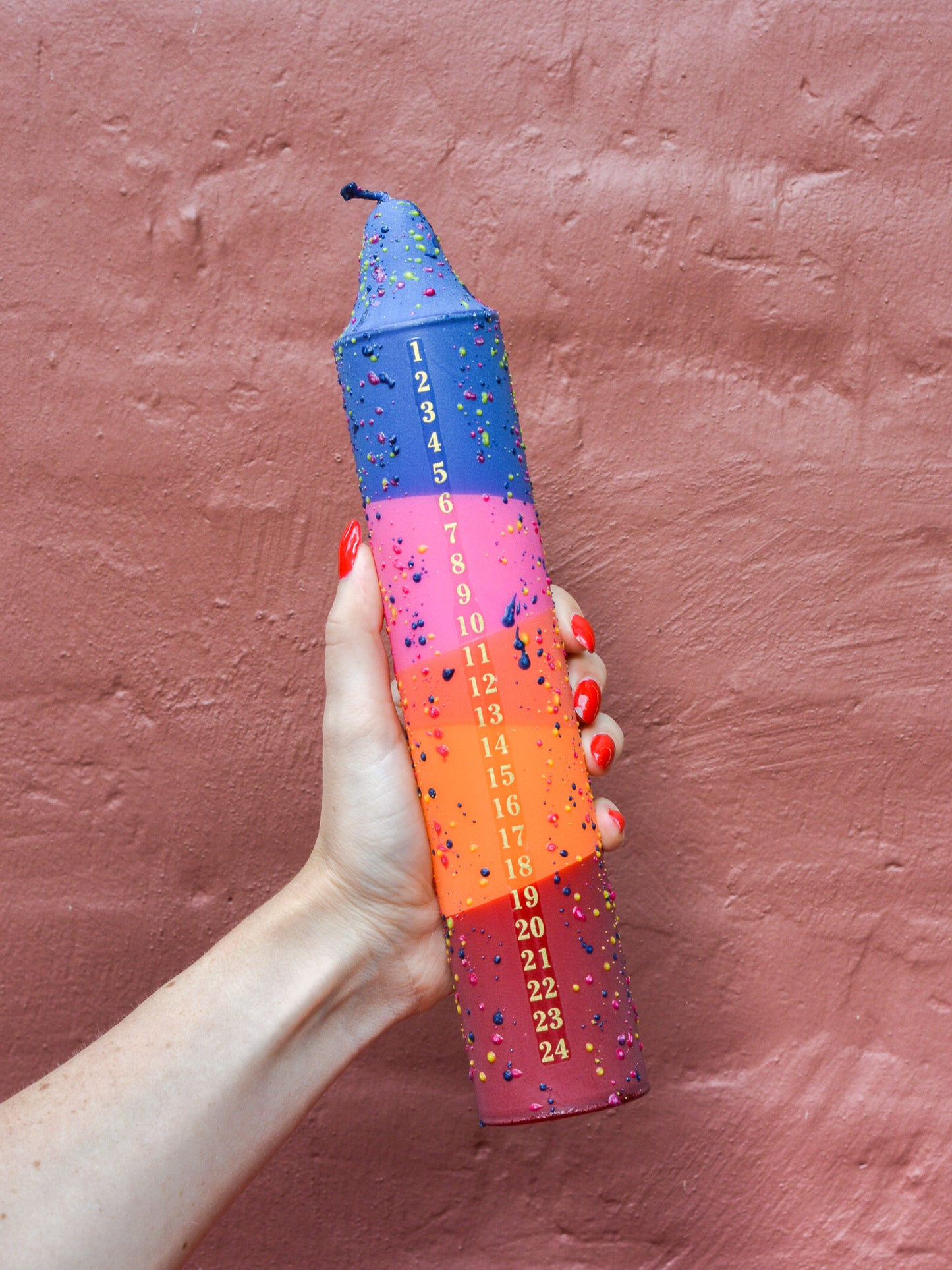 Advent Candle, Sunrise Glow Confetti