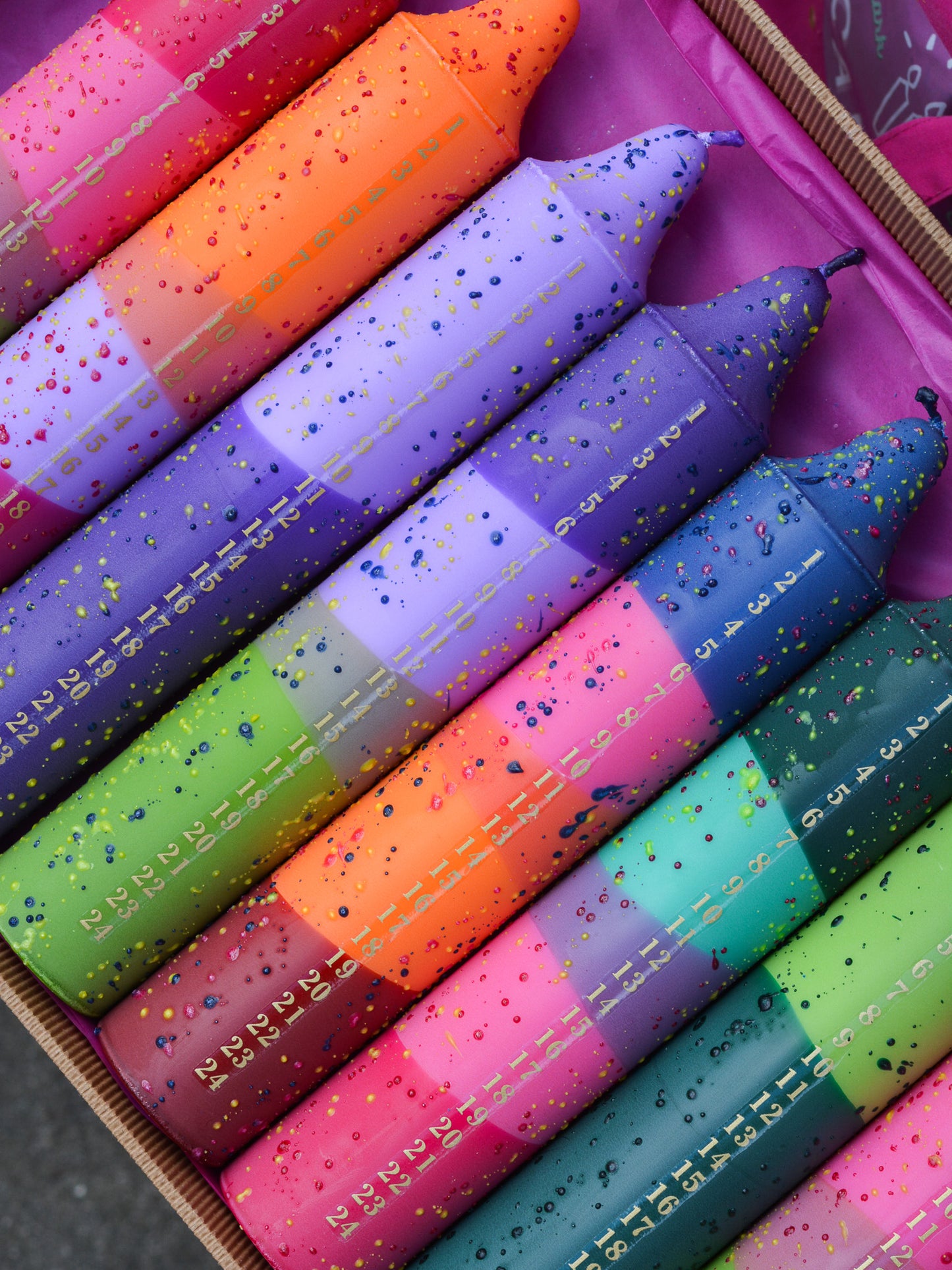 Advent Candle, Sunrise Glow Confetti