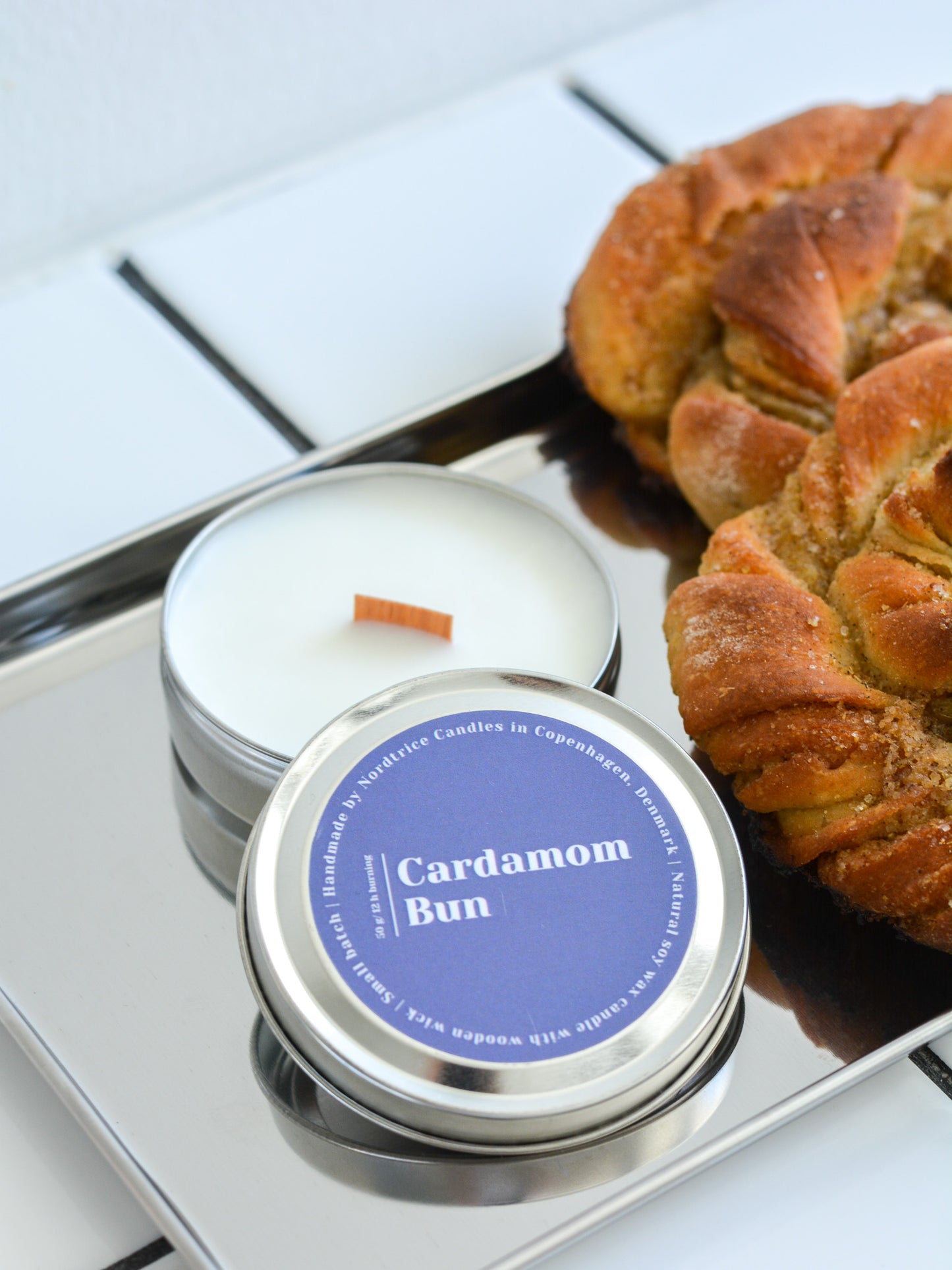 Soy Scented Candle, Cardamom bun M-L-XL size