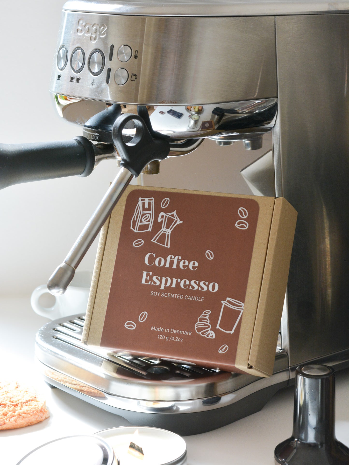 Soy Scented Candle, Espresso Coffee M-L-XL size
