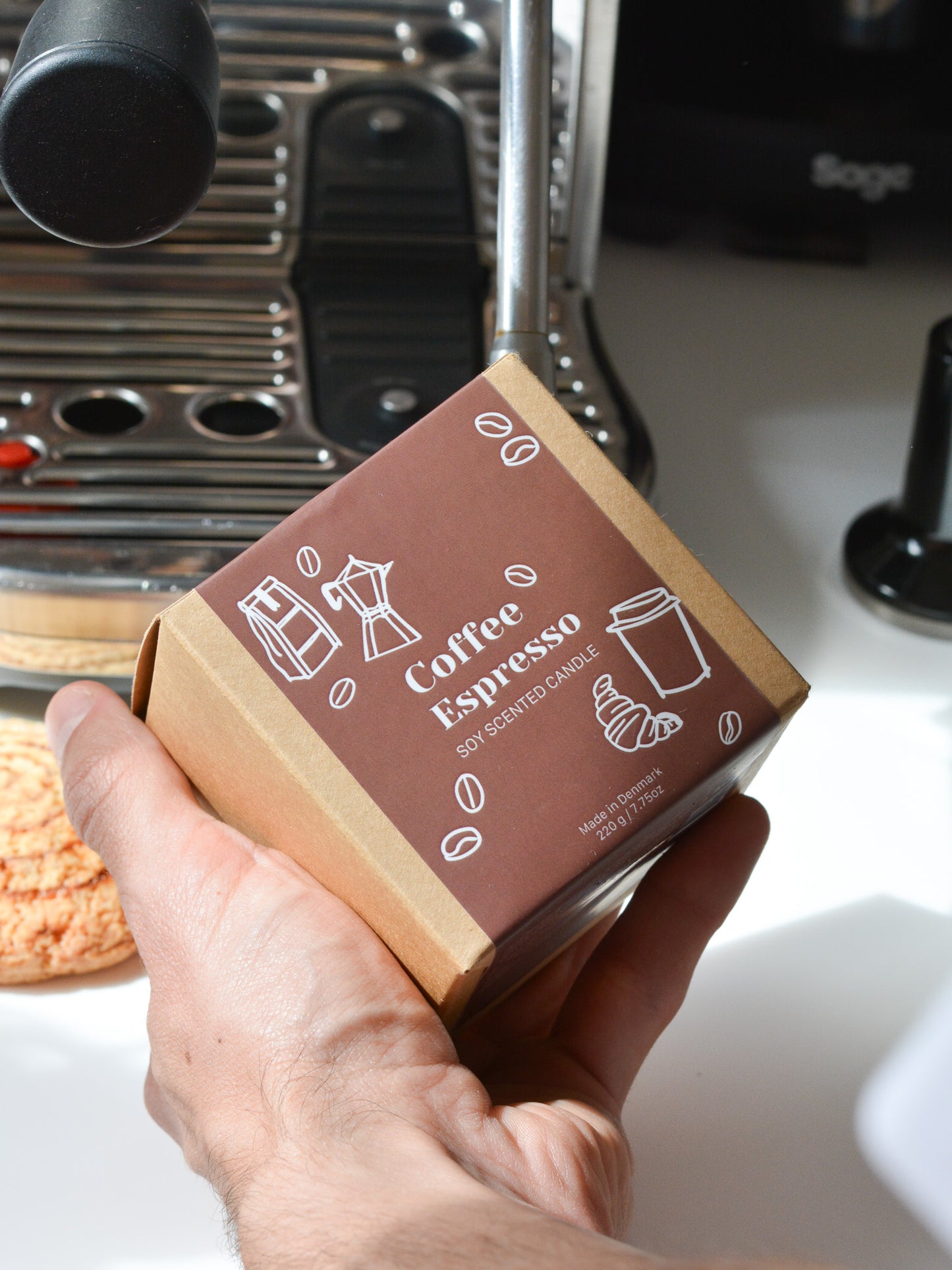 Soy Scented Candle, Espresso Coffee M-L-XL size