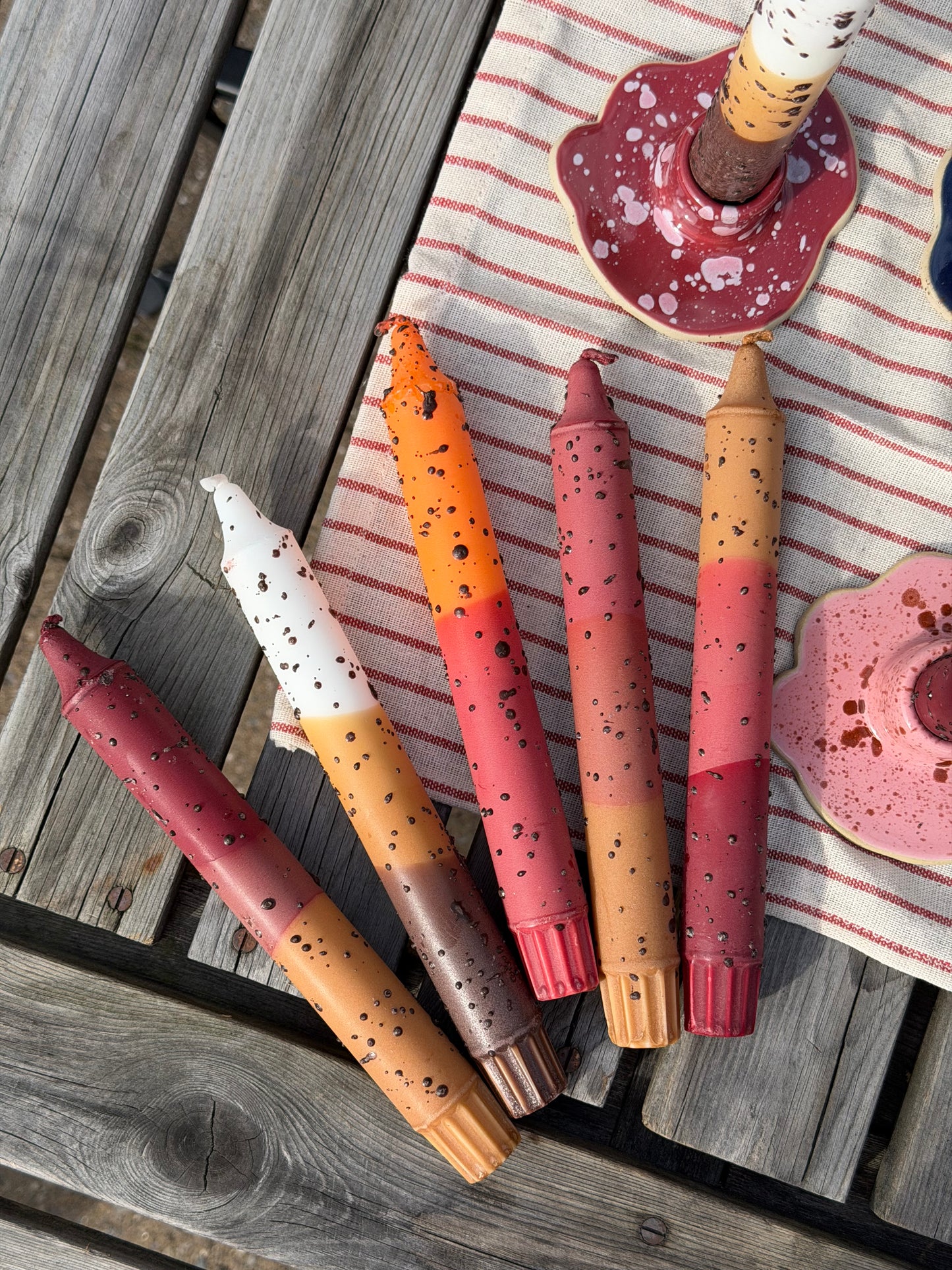 Taper candles- Autumn Colours Mix