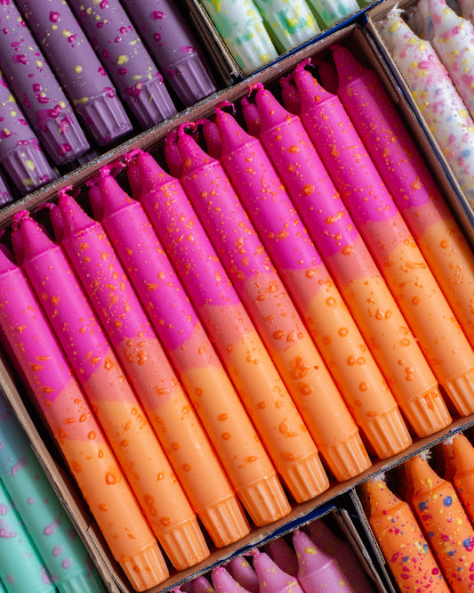Summer Vibes Confetti Fuchsia, Pink & Orange Candle Mix