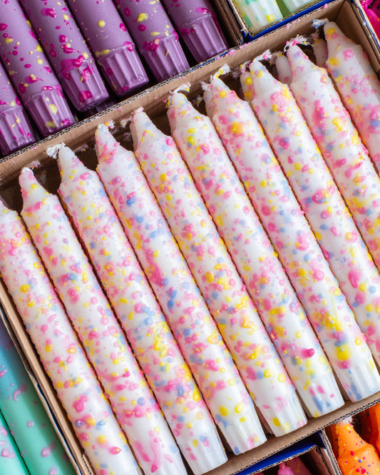 Summer Vibes Rainbow Confetti Candle Mix