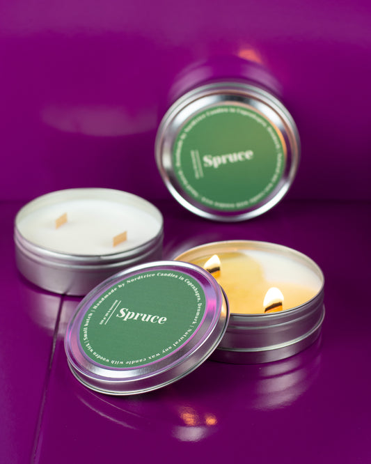 Soy Scented Candle, Spruce M-L-XL size