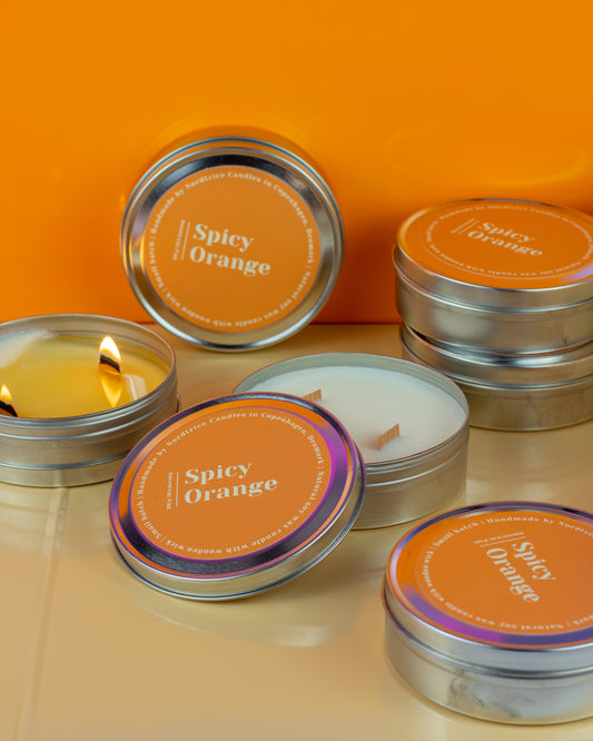 Soy Scented Candle, Spicy Orange M-L-XL size