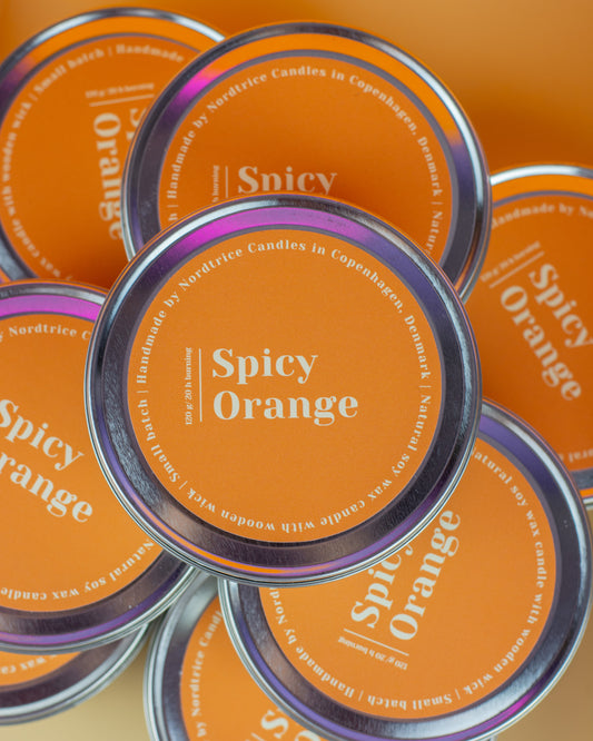 Soy Scented Candle, Spicy Orange M-L-XL size