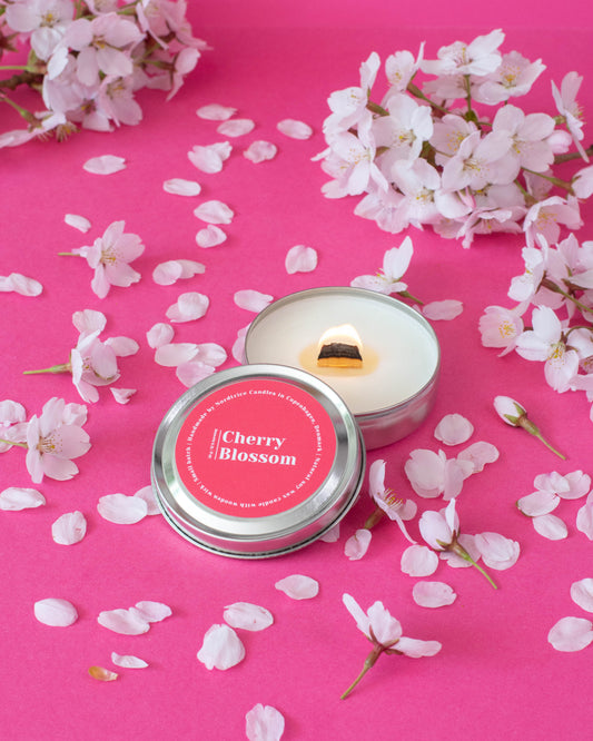 Soy Scented Candle, Cherry Blossom M-L-XL size