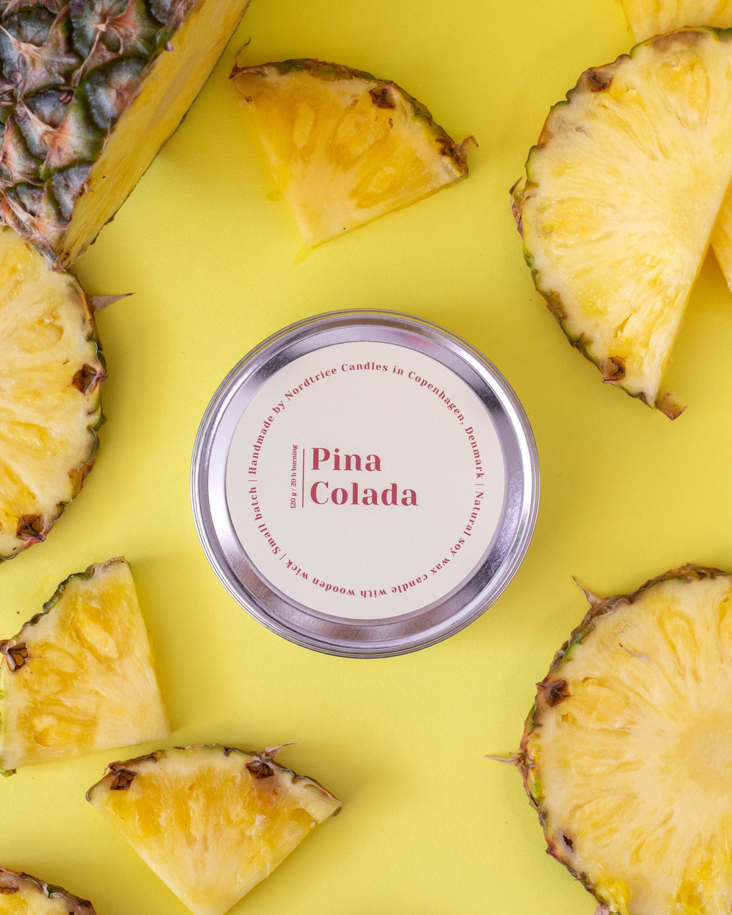 Soy Scented Candle, Pina Colada M/L size