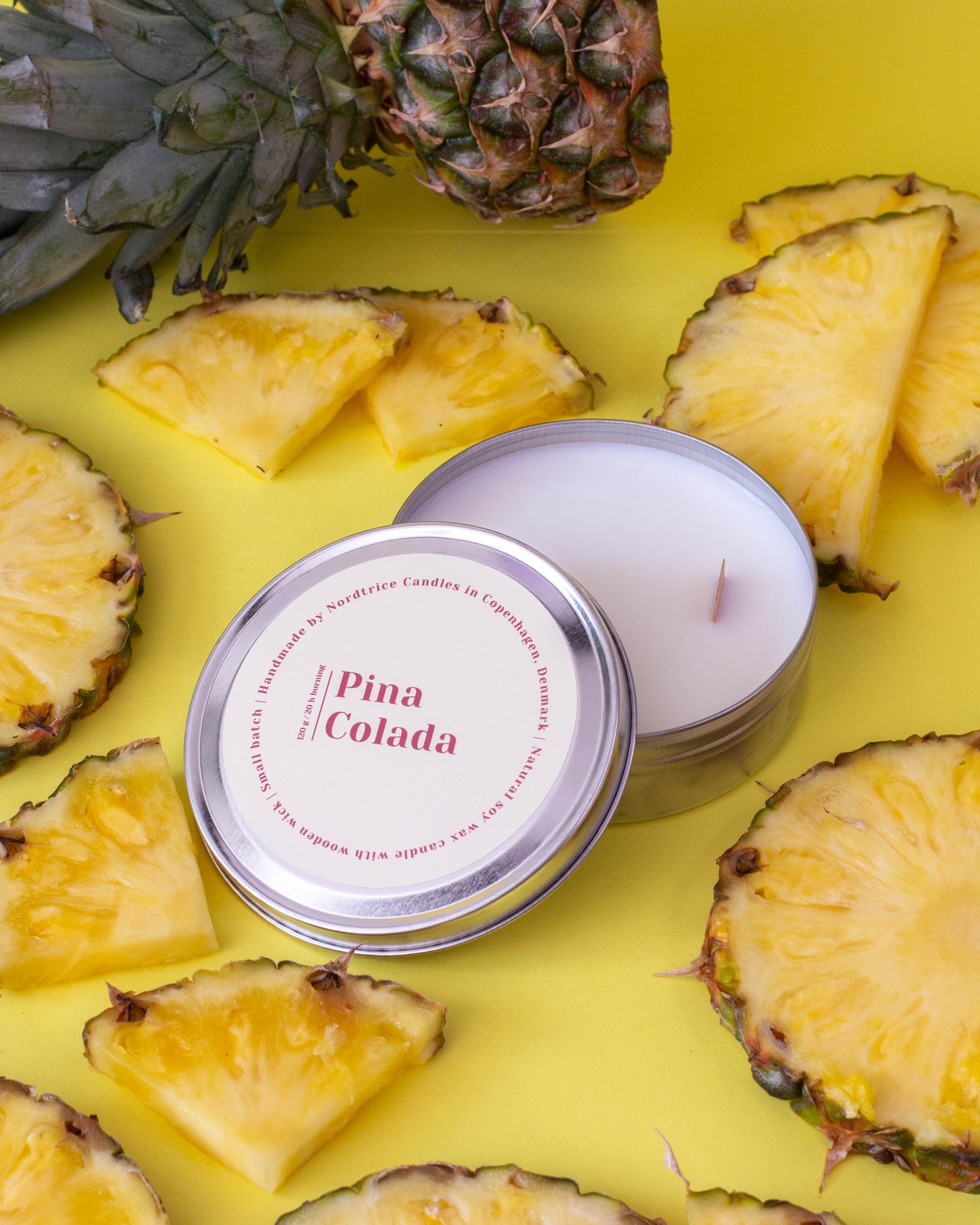 Soy Scented Candle, Pina Colada M/L size